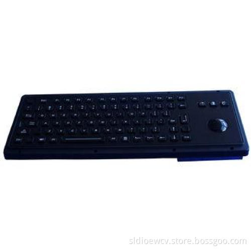 Industrial Trackball Black Metal Keyboards Compact Format W